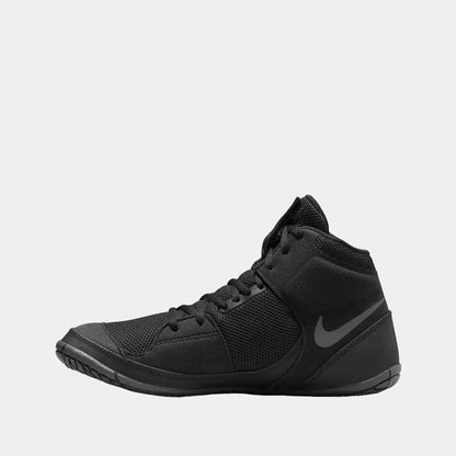 Side medial view of Nike Fury Wrestling Shoes.