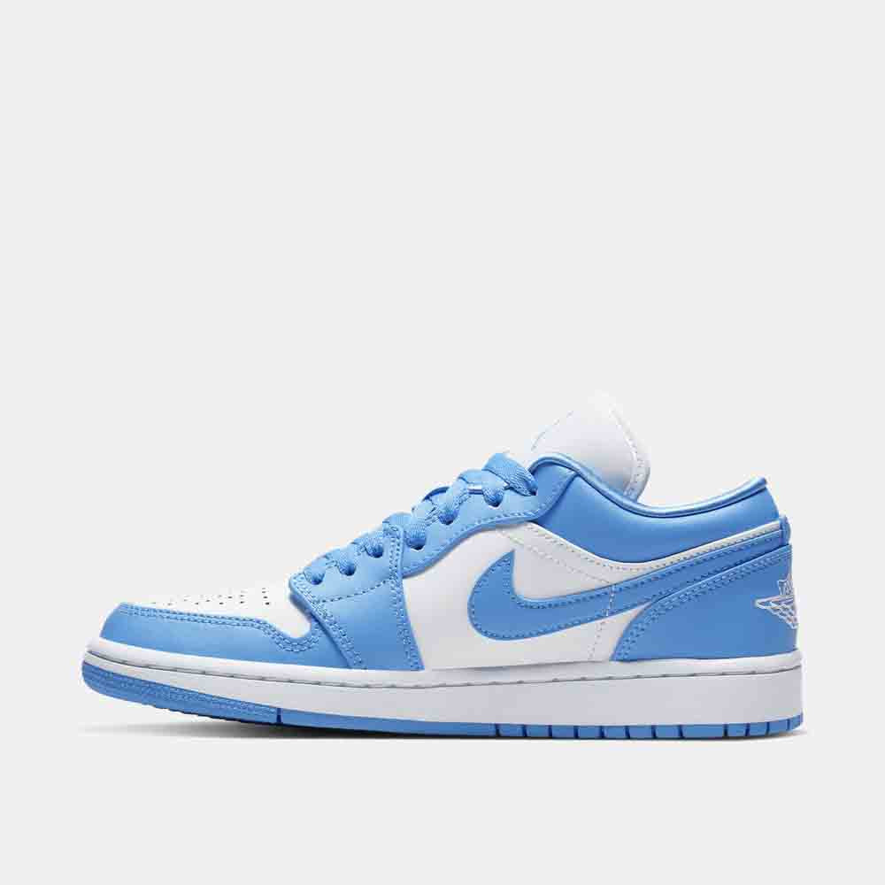 Side medial view of the Women's Air Jordan 1 Low.