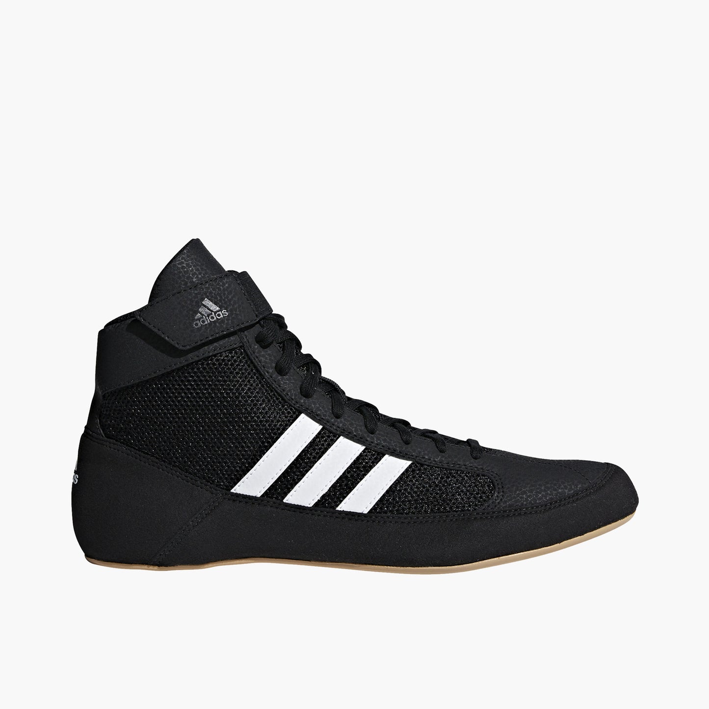 Side view of Adidas Men's HVC 2 Wrestling Shoes.