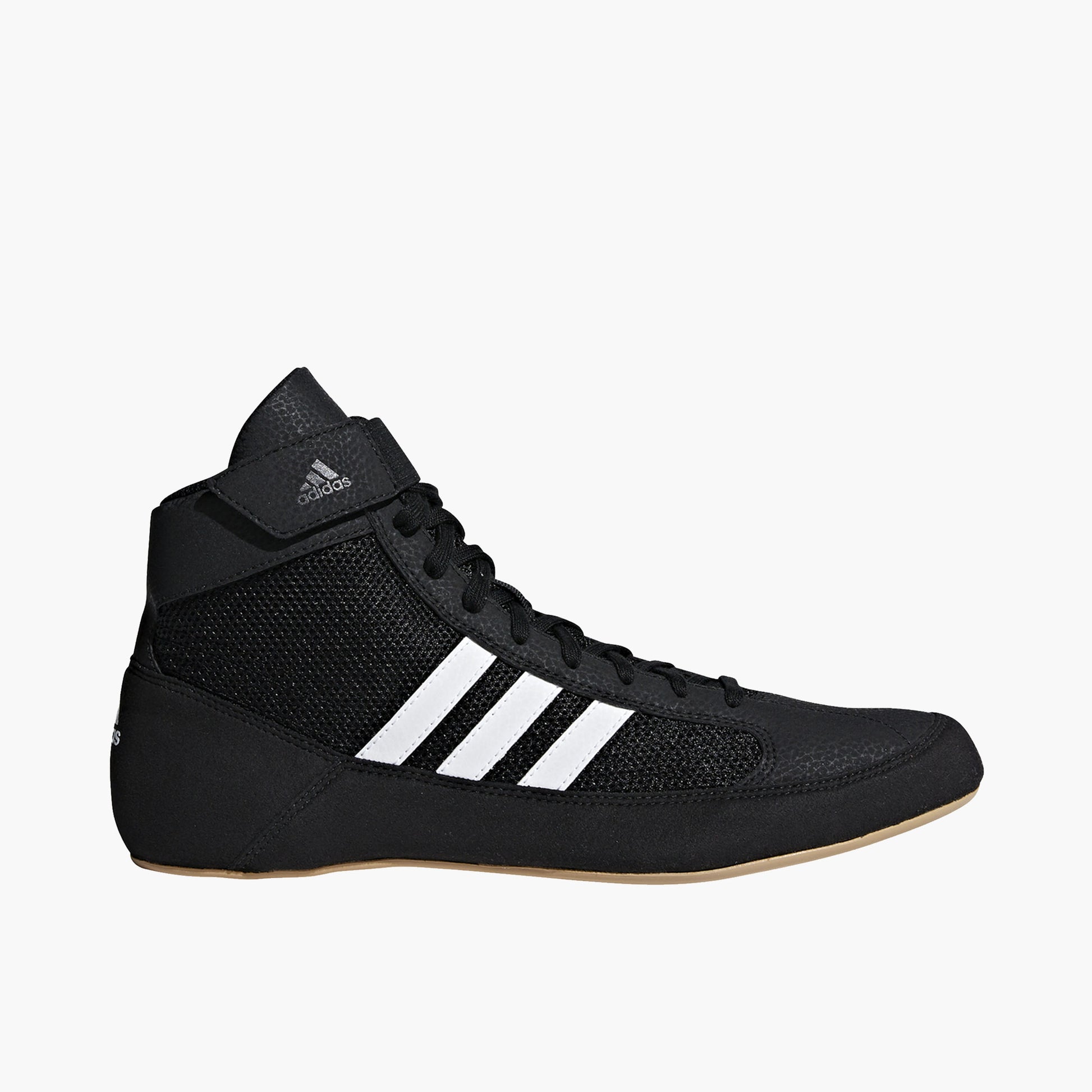 Side view of Adidas Men's HVC 2 Wrestling Shoes.