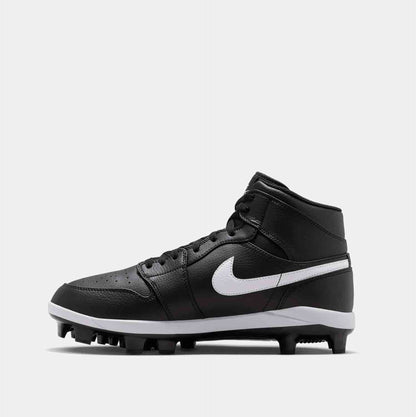 Side medial view of Nike Jordan 1 Retro MCS Baseball Cleat.