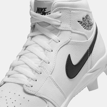 Up close, front view of the Jordan 1 Retro MCS Baseball Cleats.