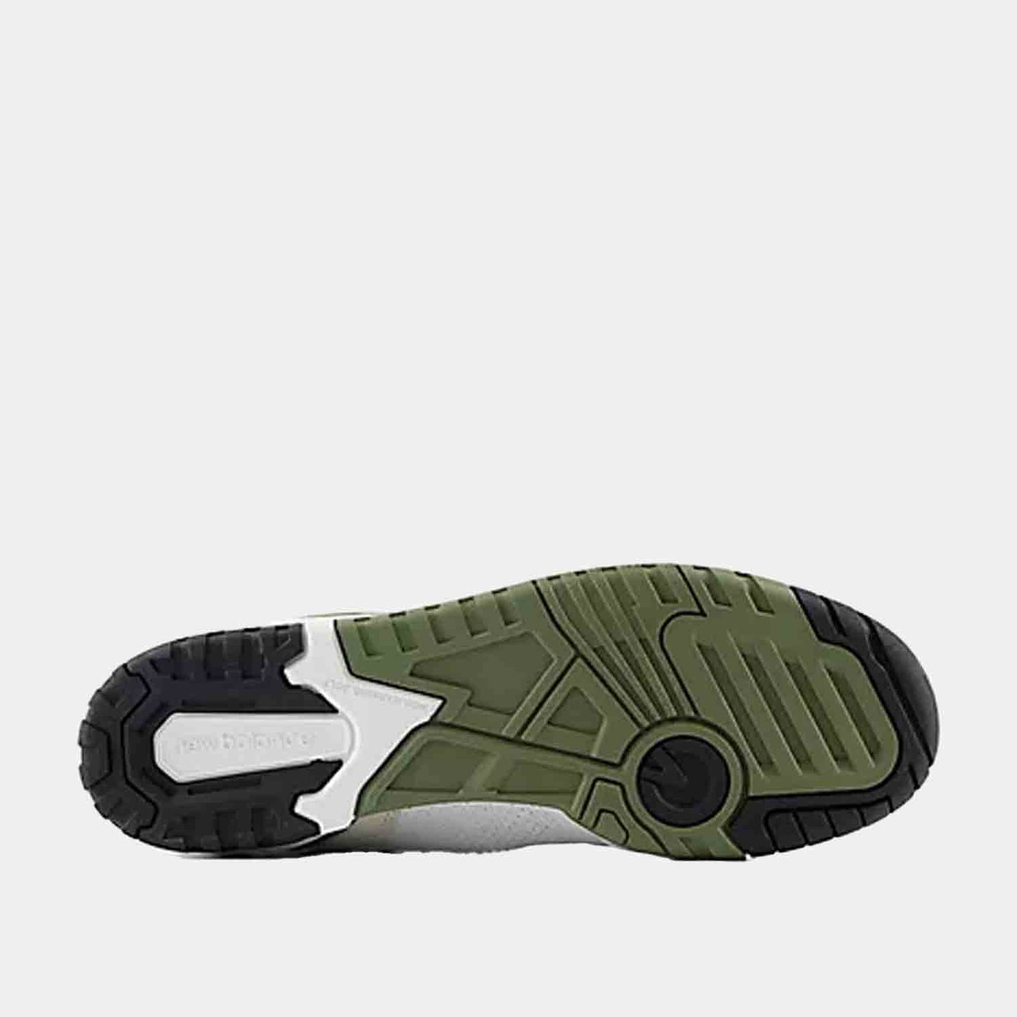 Bottom view of New Balance 550.