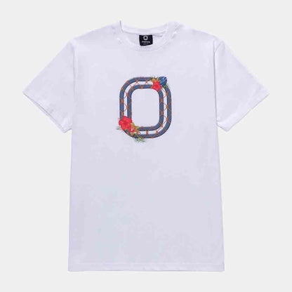 Front view of the Overtime Beverly Net Tee.