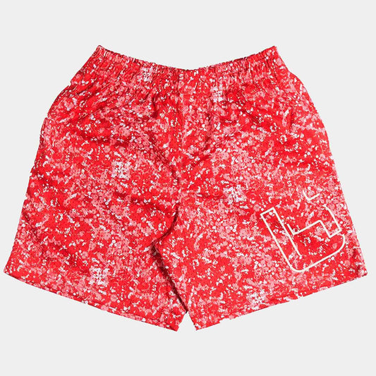 Men's M1 Red Splash Mesh Short - SV SPORTS