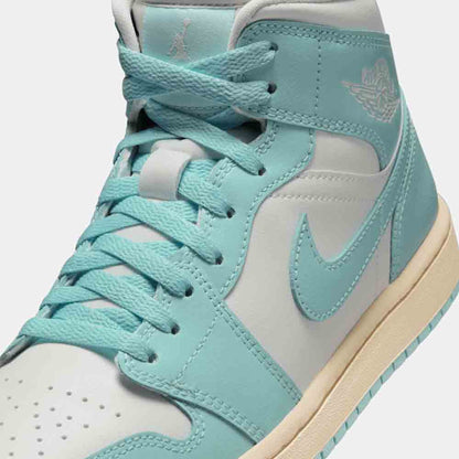 Up close, front view of the Women's Air Jordan 1 Mid.
