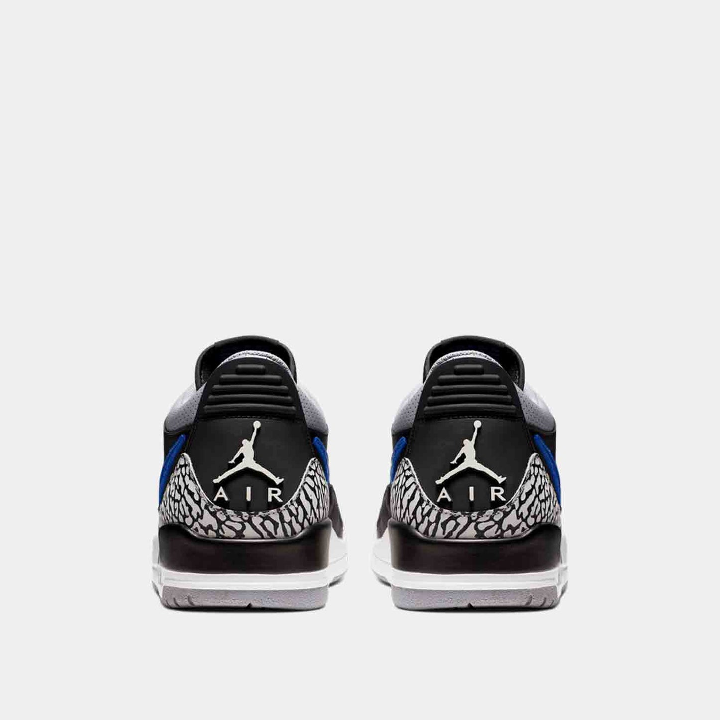 Rear view of the Air Jordan Legacy 312 Low 'Royal'.