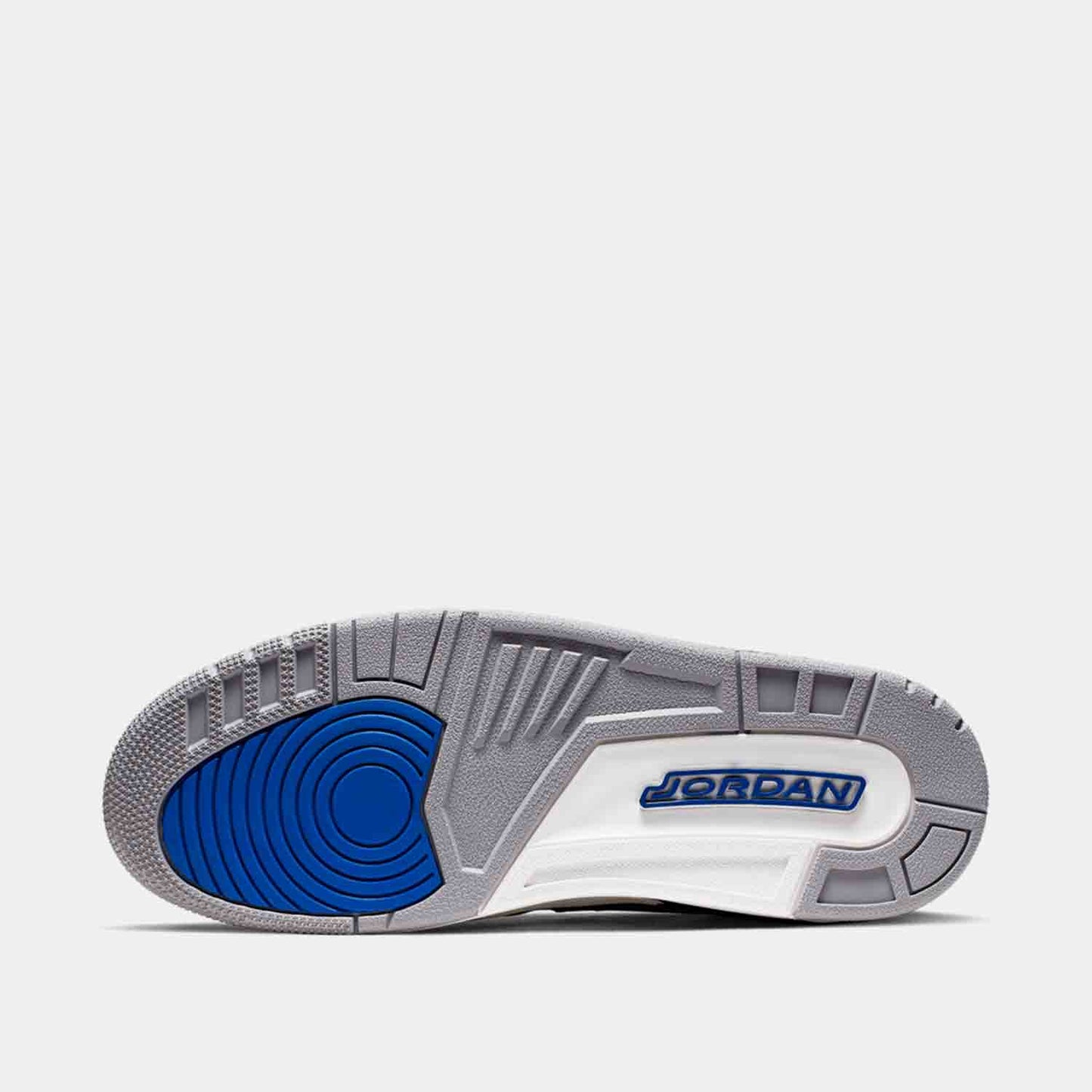 Bottom view of the Air Jordan Legacy 312 Low 'Royal'.