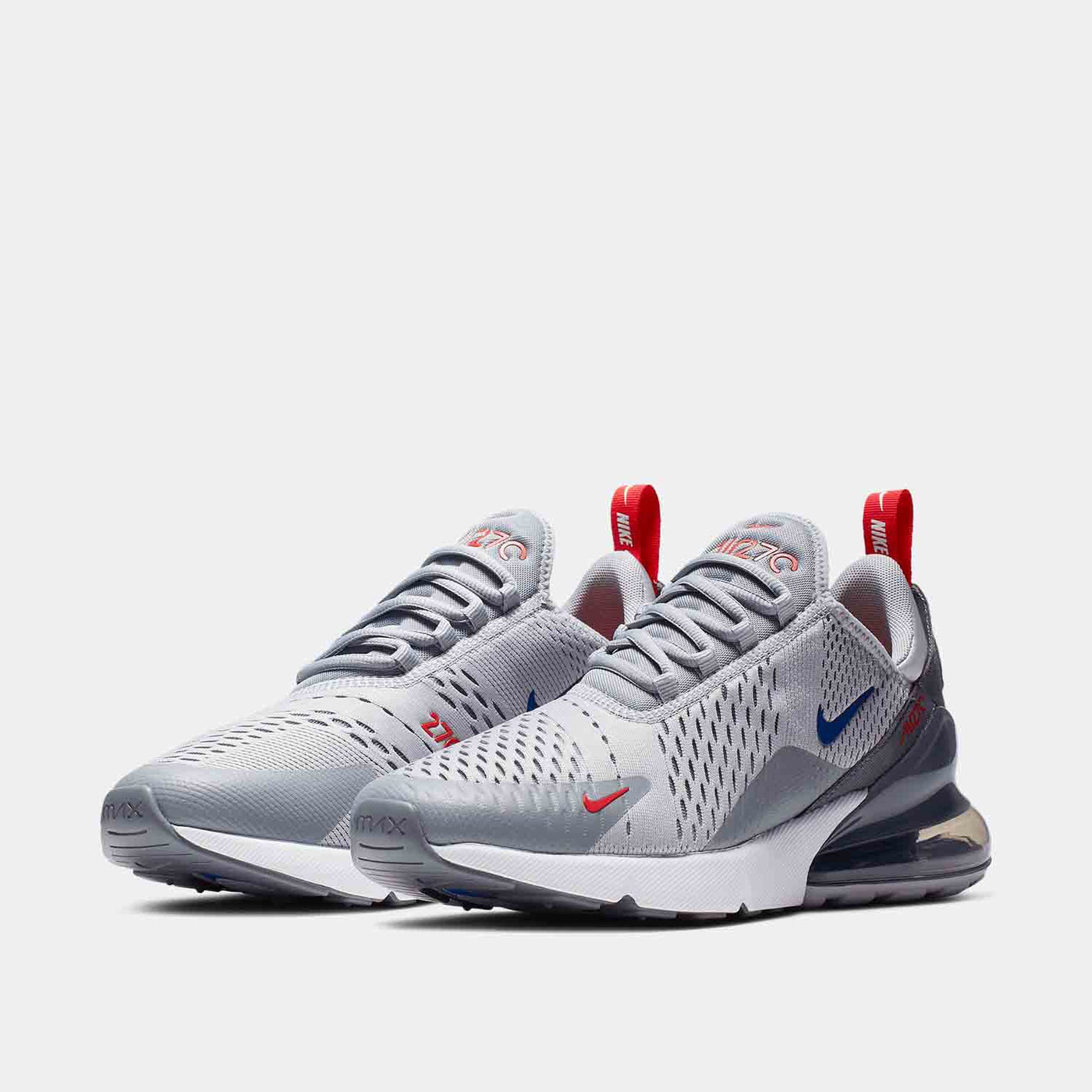 nike air max 270 men's grey and red