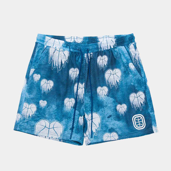 Front view of Men's Cold Hearts Talking Shorts.