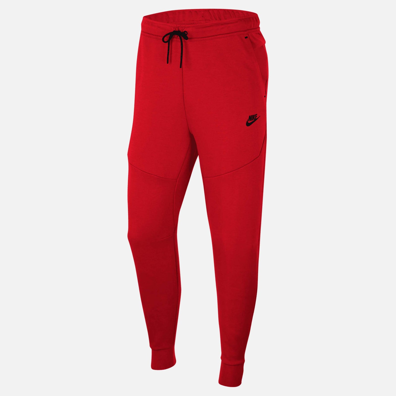 red nike fleece joggers