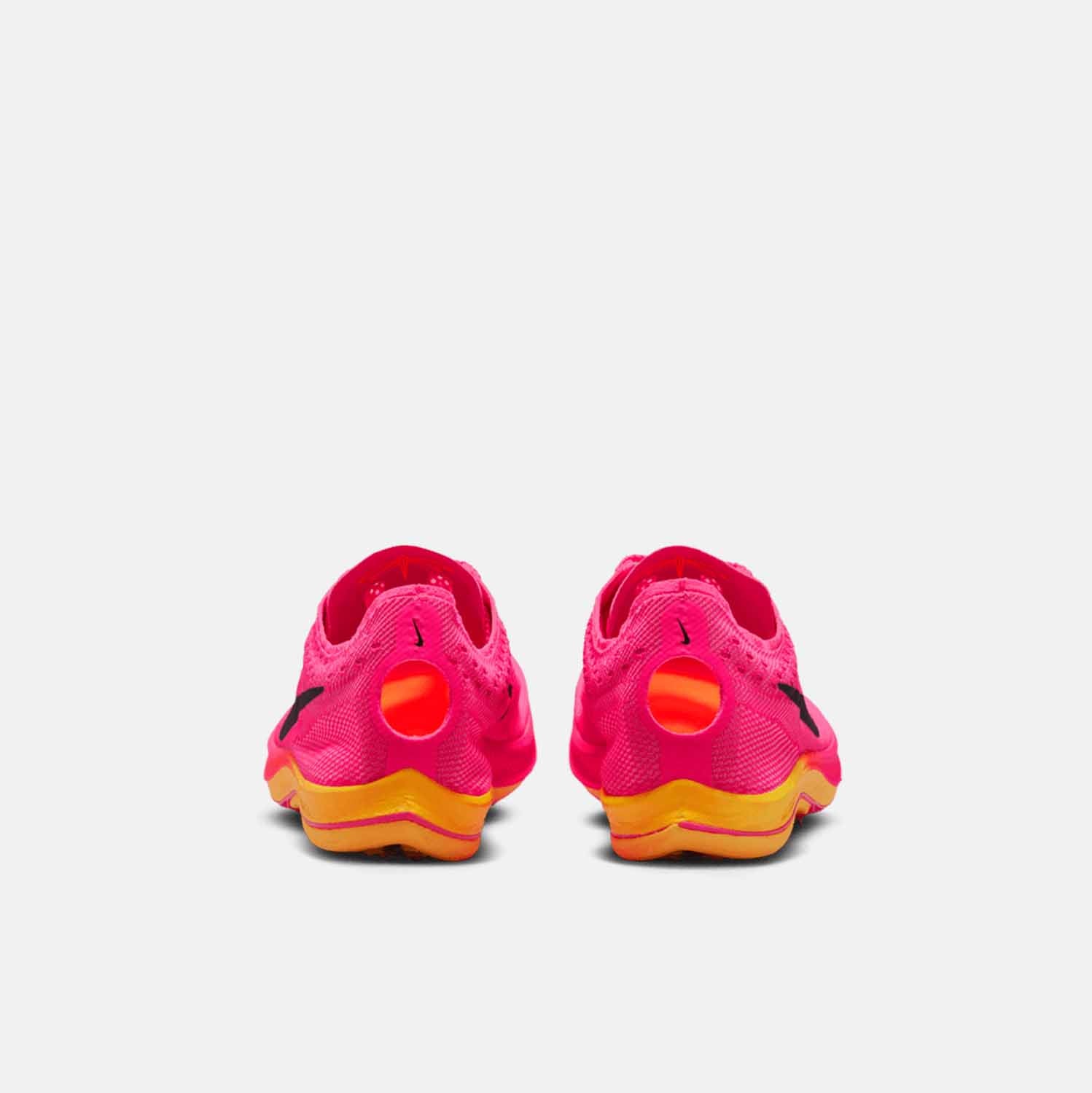 Rear view of Nike ZoomX Dragonfly Distance Spikes. 