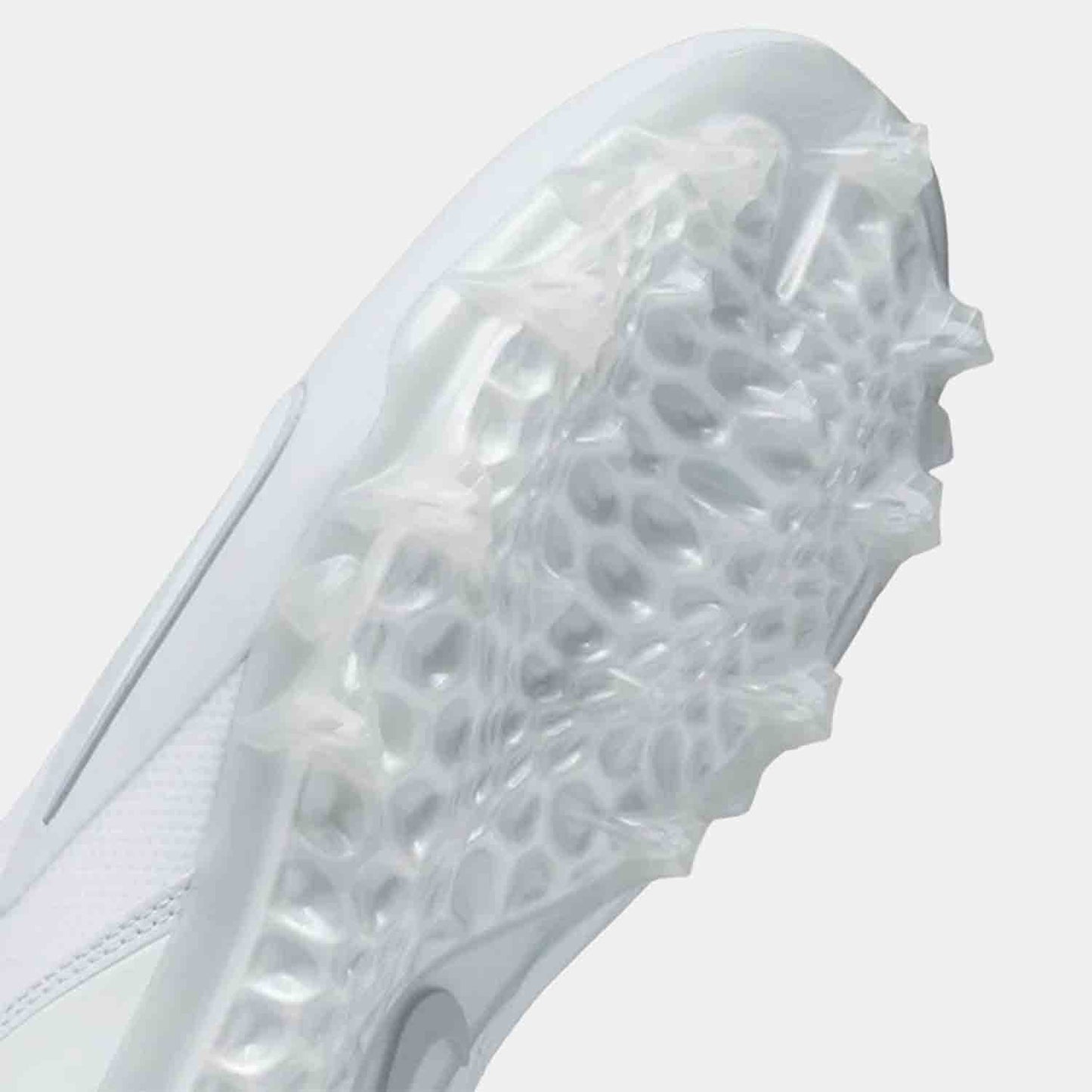 Bottom view of the Men's Nike Alpha Huarache 8 Elite Lacrosse Cleats.