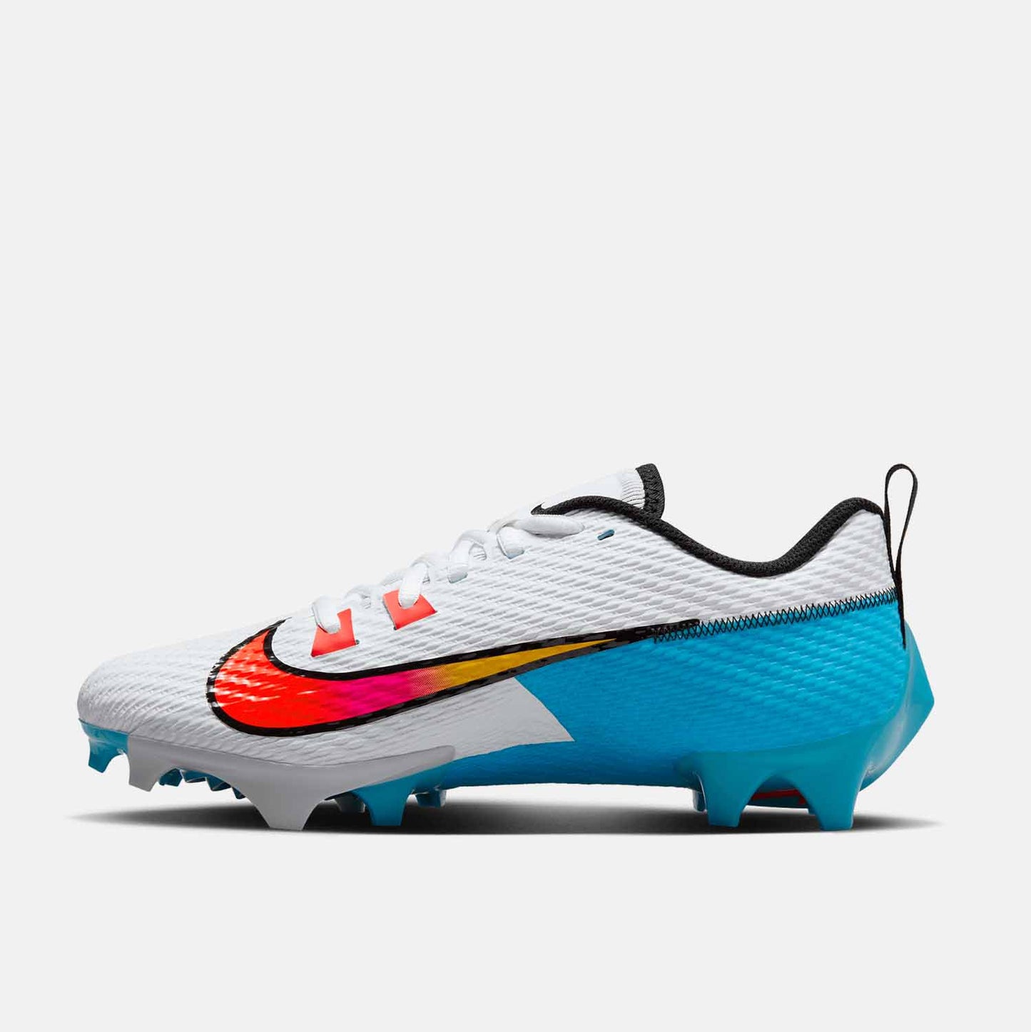 Side medial view of Nike Men's Vapor Edge Speed 360 2 Football Cleats.