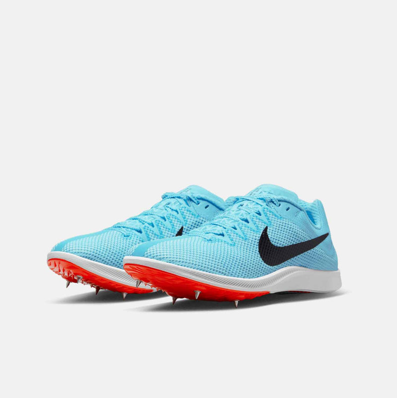 Front view of Nike Rival Distance Spikes.