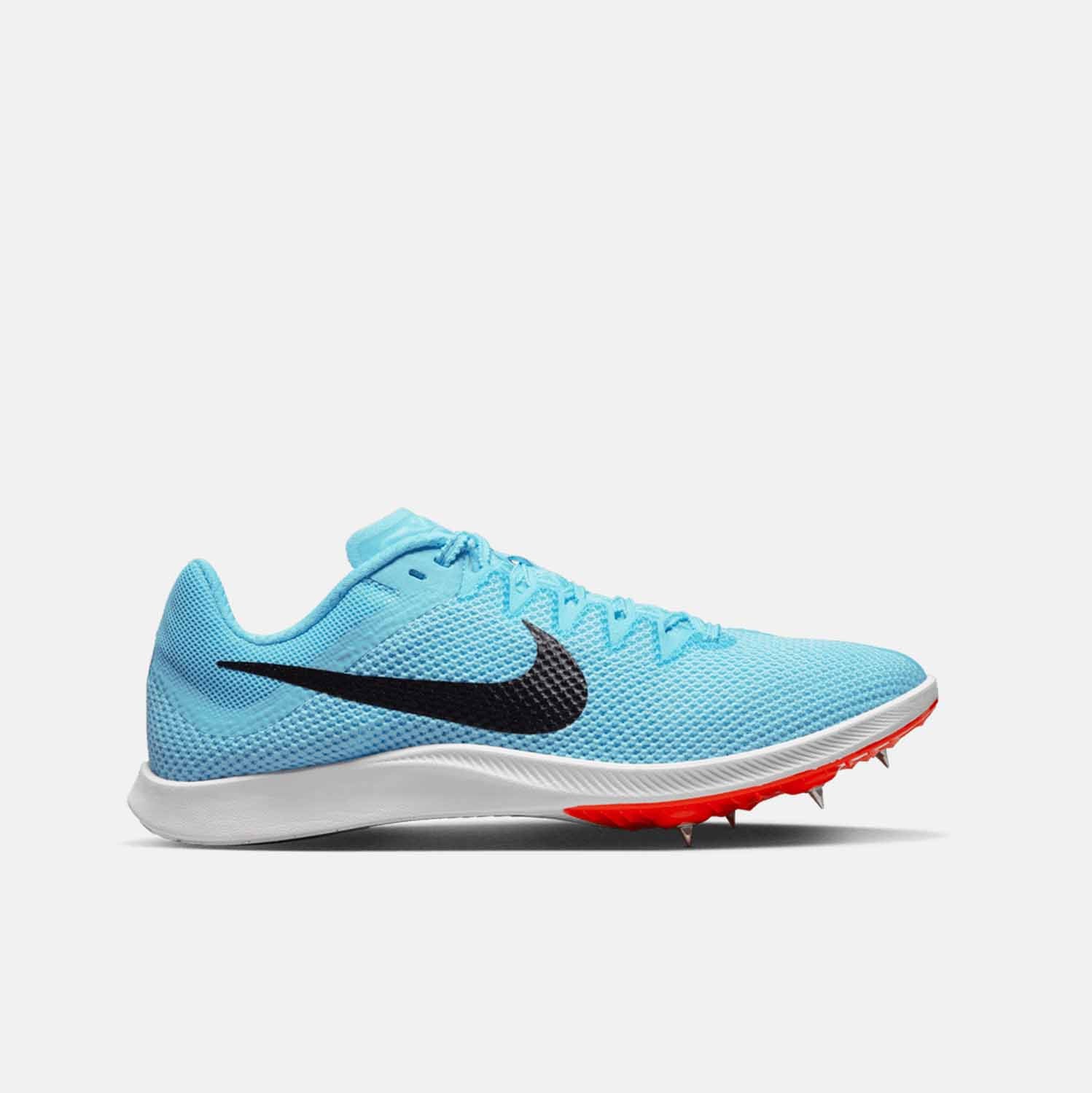 Side view of Nike Rival Distance Spikes.