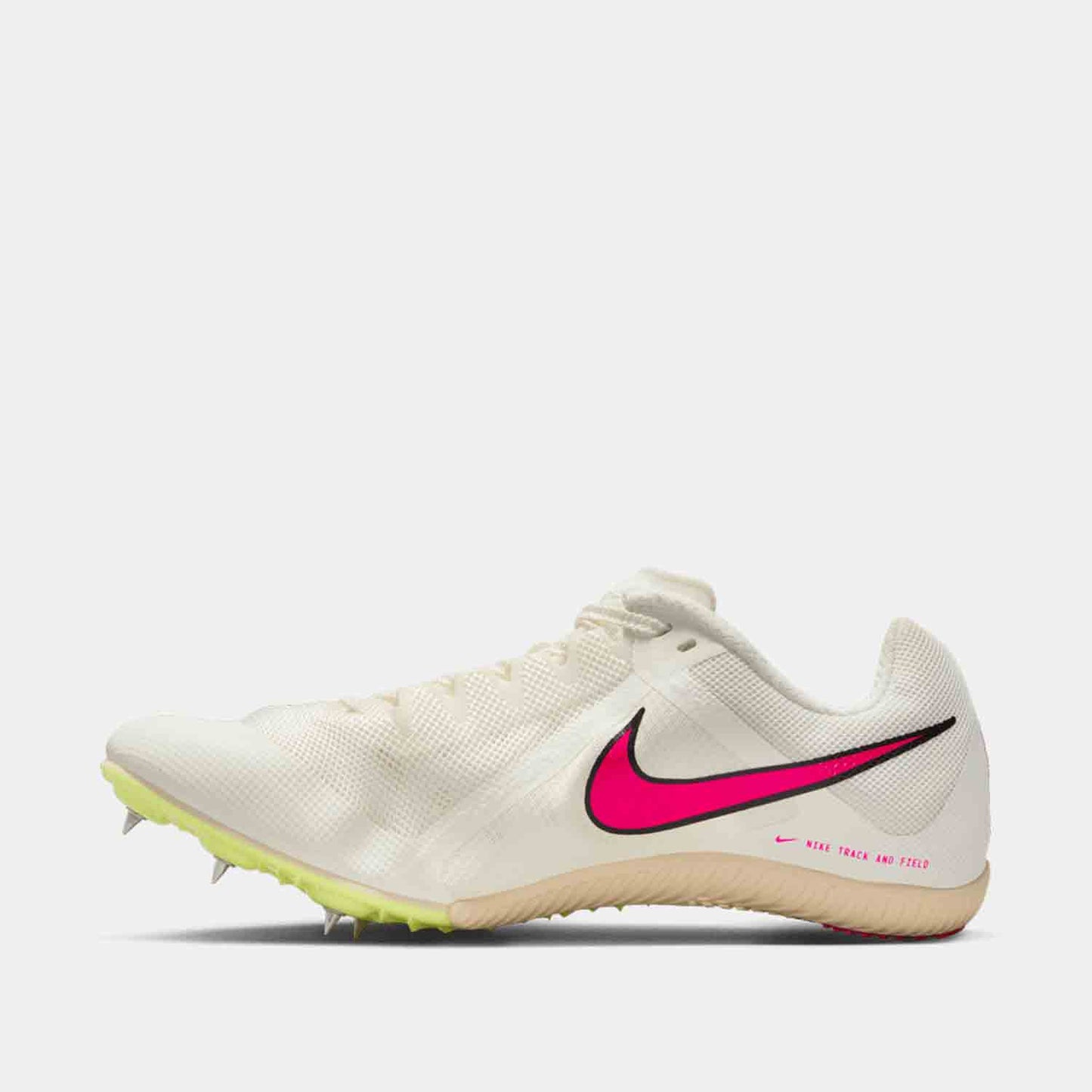 Side medial view of Nike Rival Multi-Event Spikes.