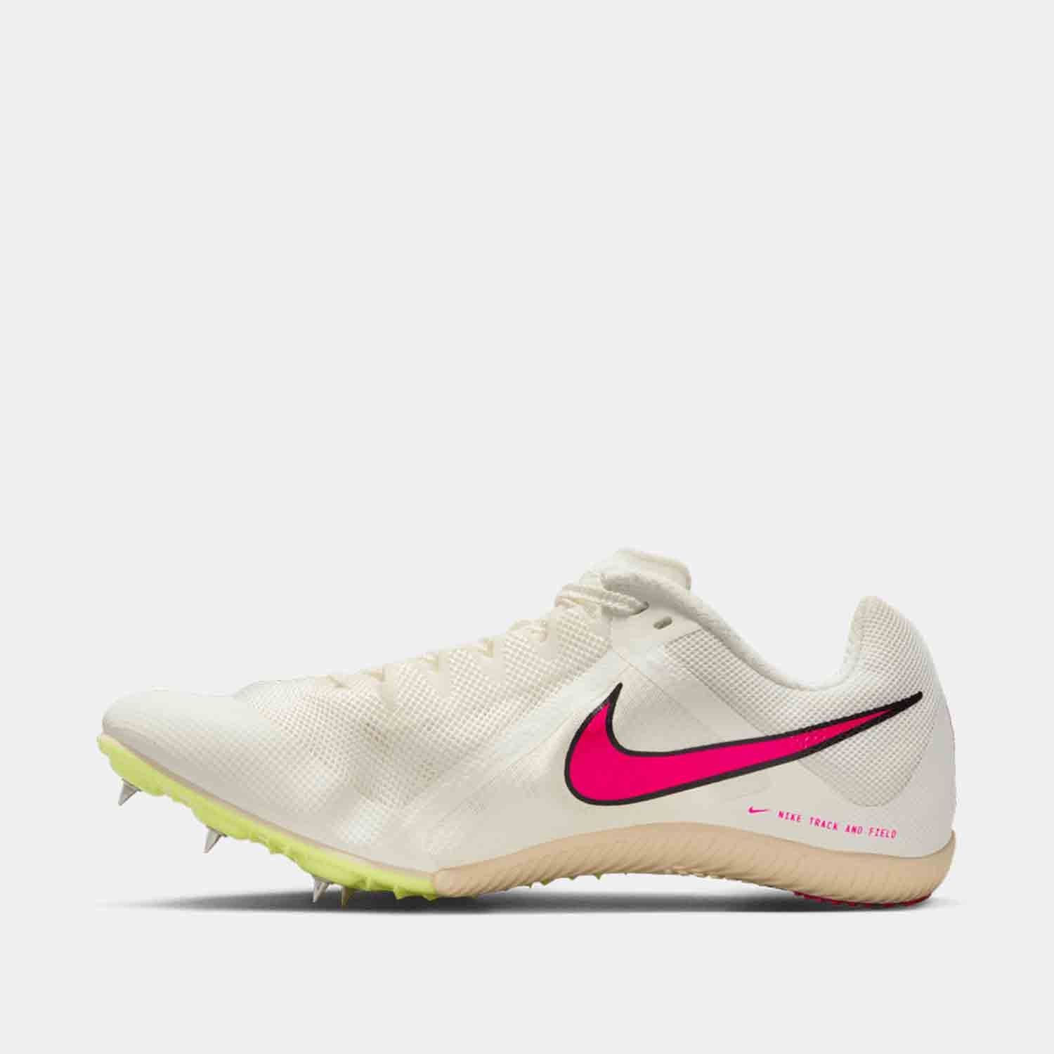Side medial view of Nike Rival Multi-Event Spikes.