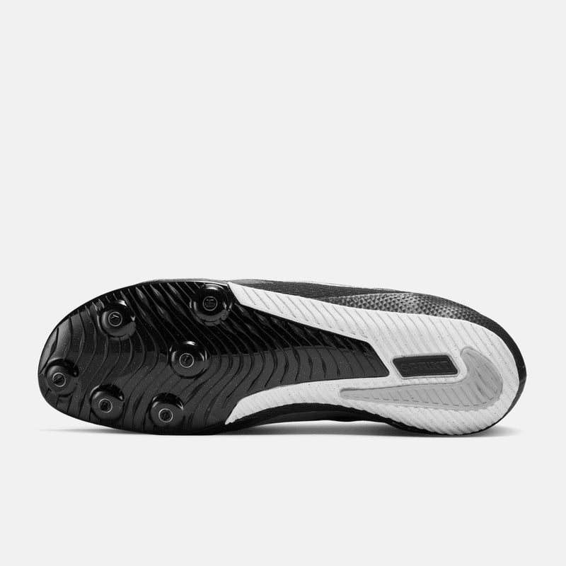 Zoom Rival Track & Field Sprinting Spikes, Black/Metallic Silver