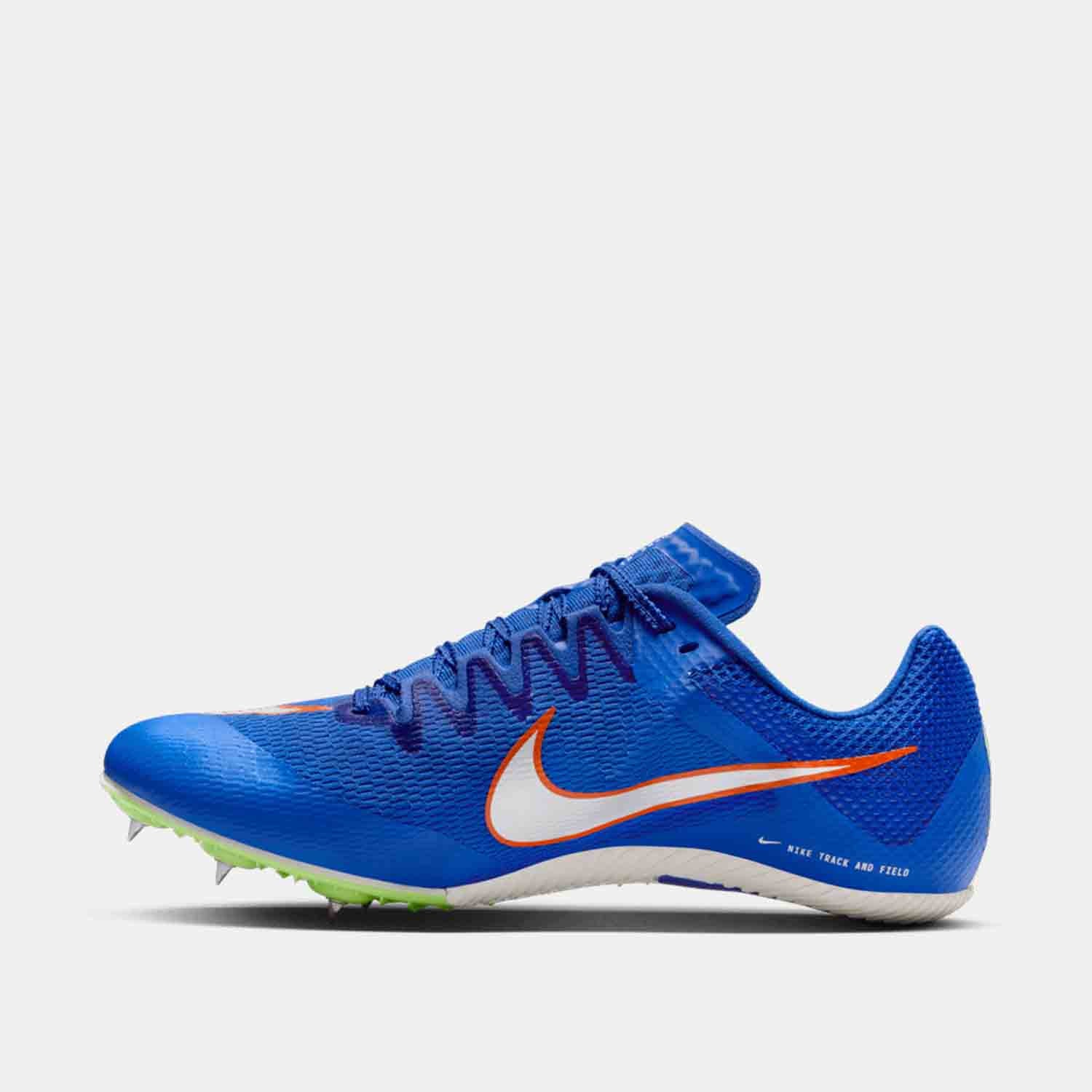 Side medial view of Nike Rival Sprint Spikes.