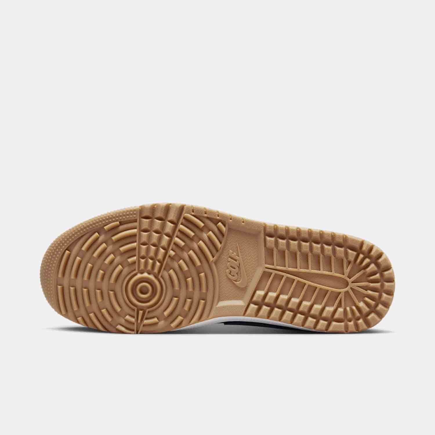 Bottom view of Air Jordan 1 Low Golf Shoes.