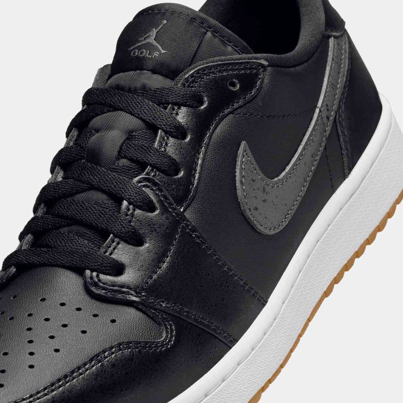 Up close front view of Air Jordan 1 Low Golf Shoes.