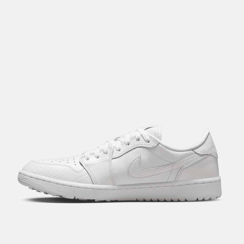 Men's Air  1 Low G Golf Shoes, White/Platinum