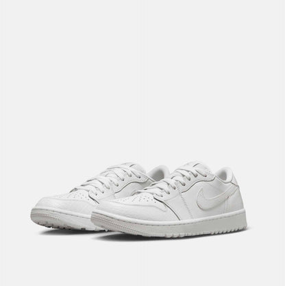 Men's Air  1 Low G Golf Shoes, White/Platinum - SV SPORTS
