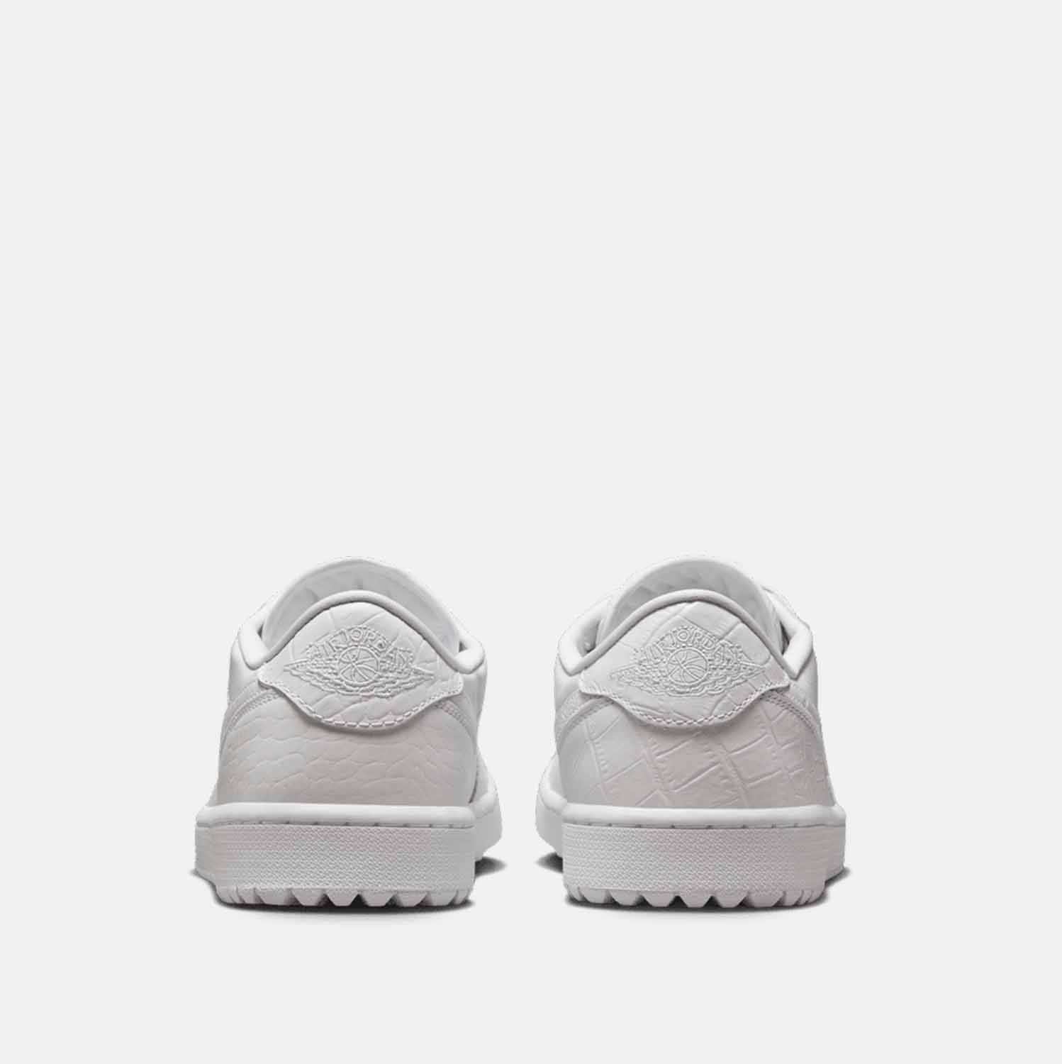 Men's Air  1 Low G Golf Shoes, White/Platinum - SV SPORTS
