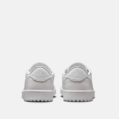 Men's Air  1 Low G Golf Shoes, White/Platinum - SV SPORTS