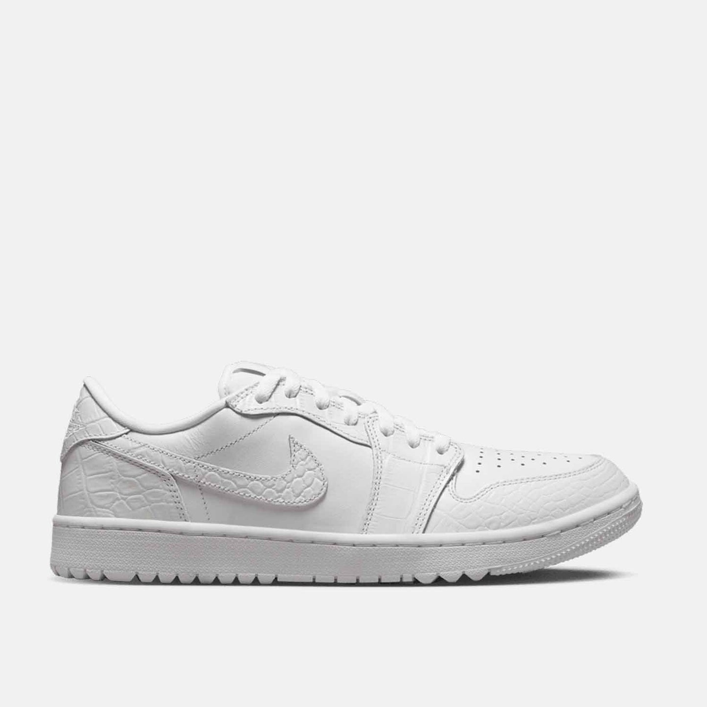 Men's Air  1 Low G Golf Shoes, White/Platinum - SV SPORTS