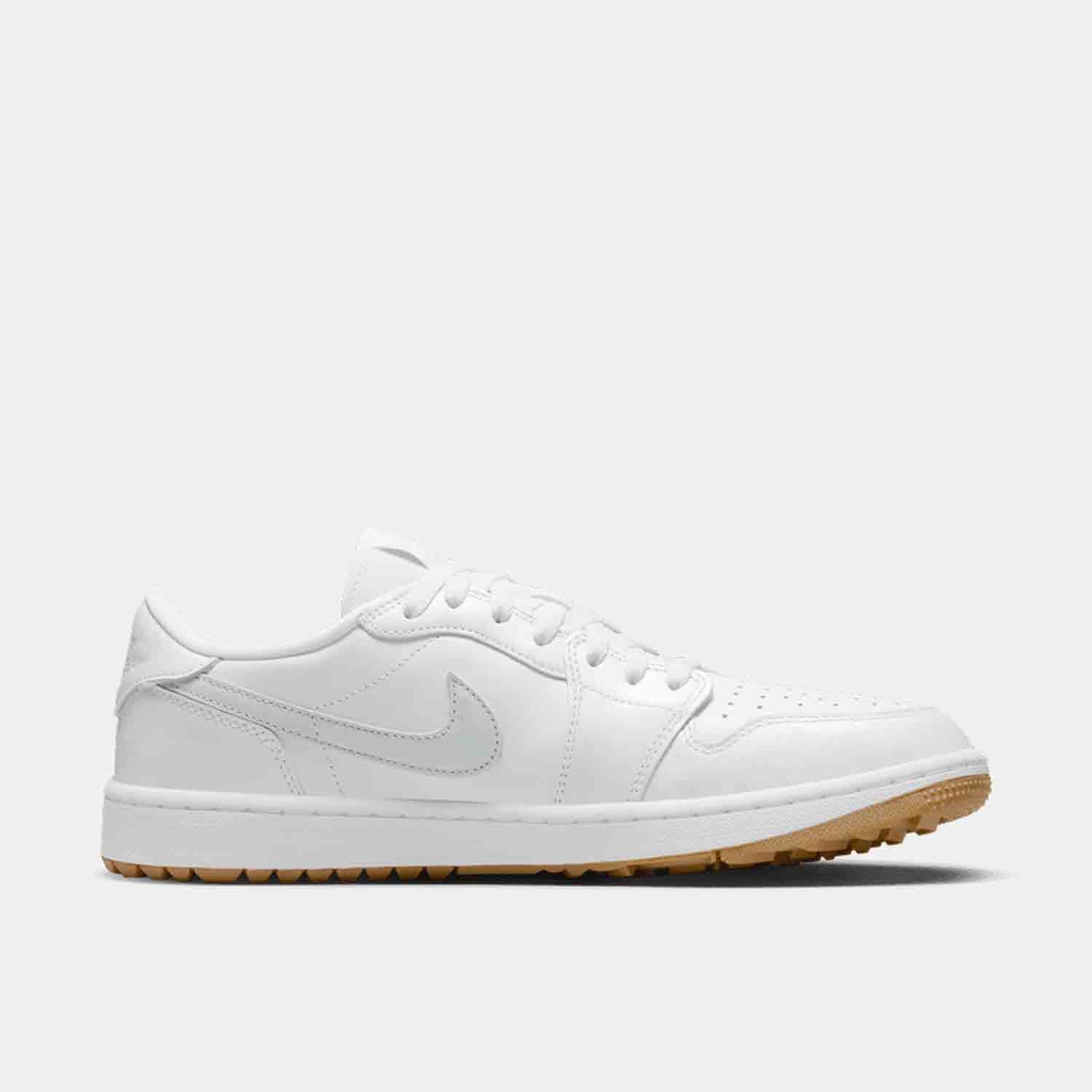 Side medial view of Air Jordan 1 Low Golf Shoes.