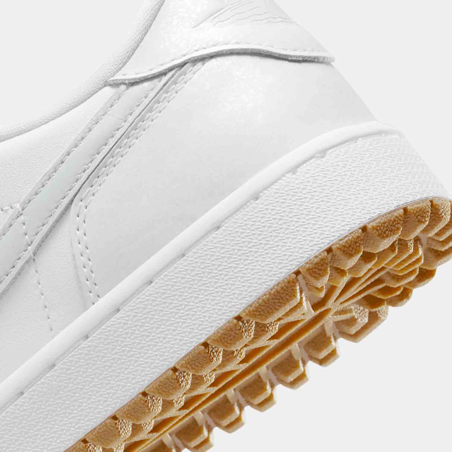 Up close view of Air Jordan 1 Low Golf Shoes.