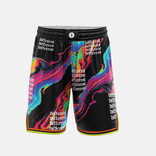 Different Groove Hoop Shorts, Black/Multi