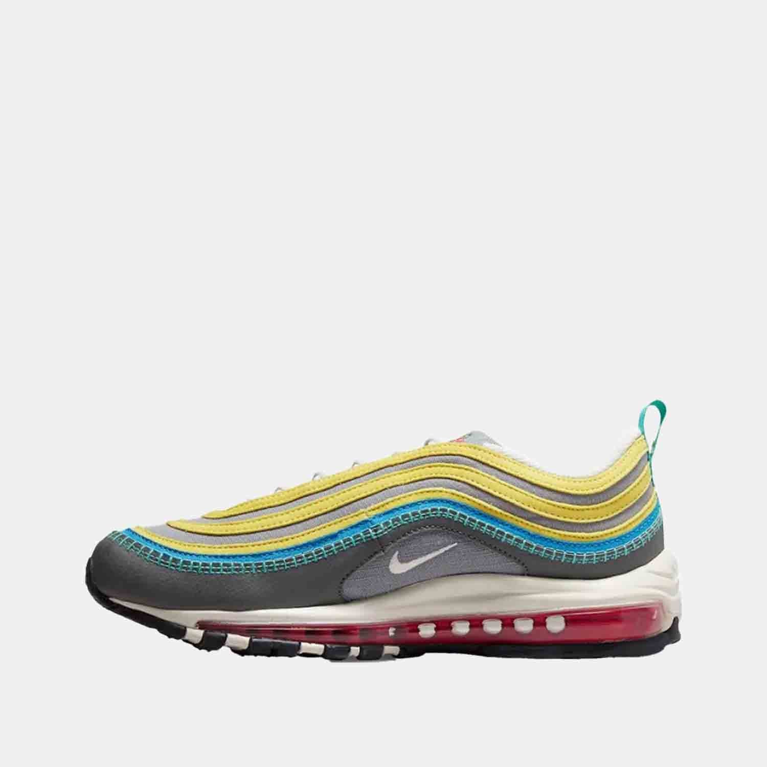 Side medial view of the Men's Nike Air Max 97 SE.
