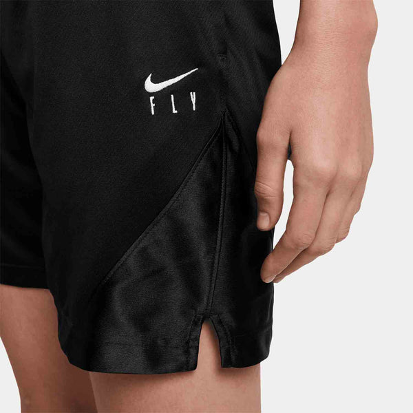 Up close side view of the Women's Nike Dri-FIT ISoFly Basketball Shorts.