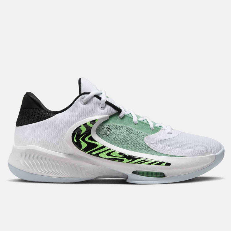 SIde view of Men's Nike Zoom Freak 4 Greek Coastline Basketball Shoes.