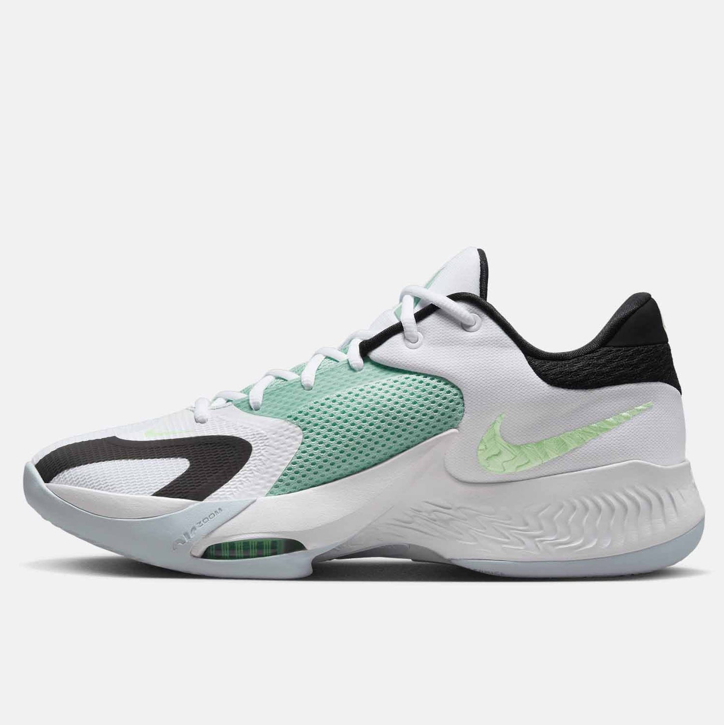Side medial view of Men's Nike Zoom Freak 4 Greek Coastline Basketball Shoes.