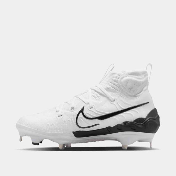 Side medial view of Men's Nike Alpha Huarache Baseball Cleats.
