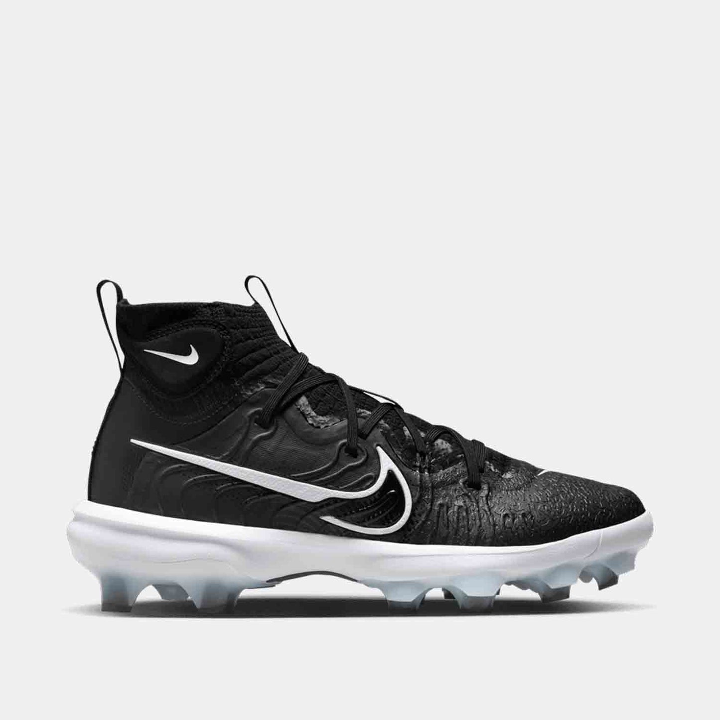 Side view of Men's Nike Alpha Huarache Baseball Cleats.