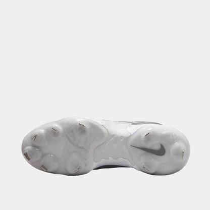 Bottom view of the Men's Alpha Huarache Elite 4 Low Metal Baseball Cleats.