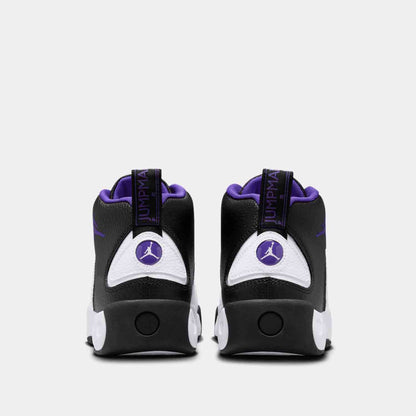 Rear view of the Jordan Jumpman Pro 'Black Field Purple' Basketball Shoes.