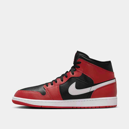 Side medial view of the Men's Air Jordan 1 Mid.