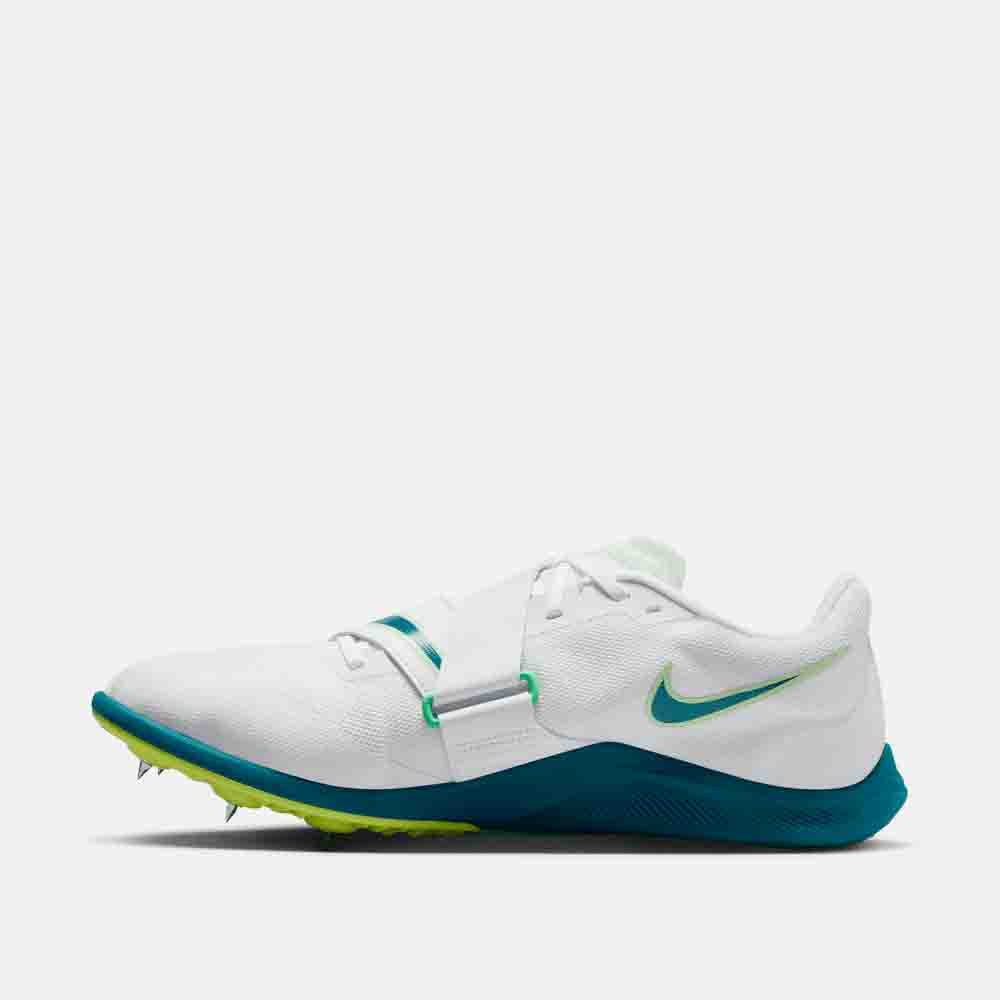 Side medial view of the Nike Rival Jumping Spikes.