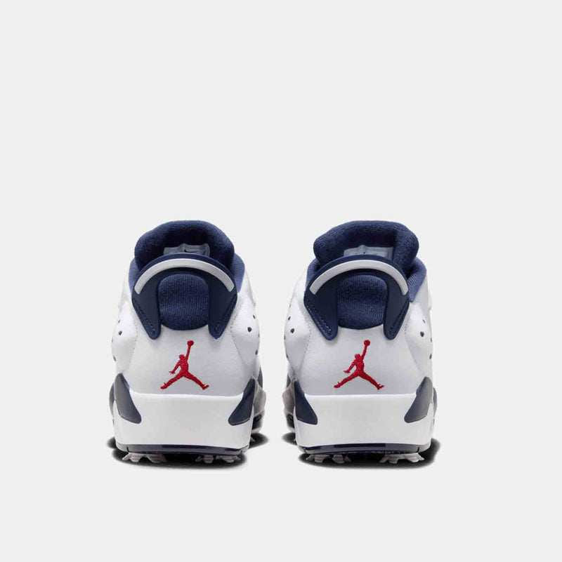 Men's  Retro 6 Low G 'Olympic' Golf Shoes, White/Midnight Navy