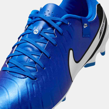 Up close, front view of the Nike Tiempo Legend 10 Academy Soccer Cleats.