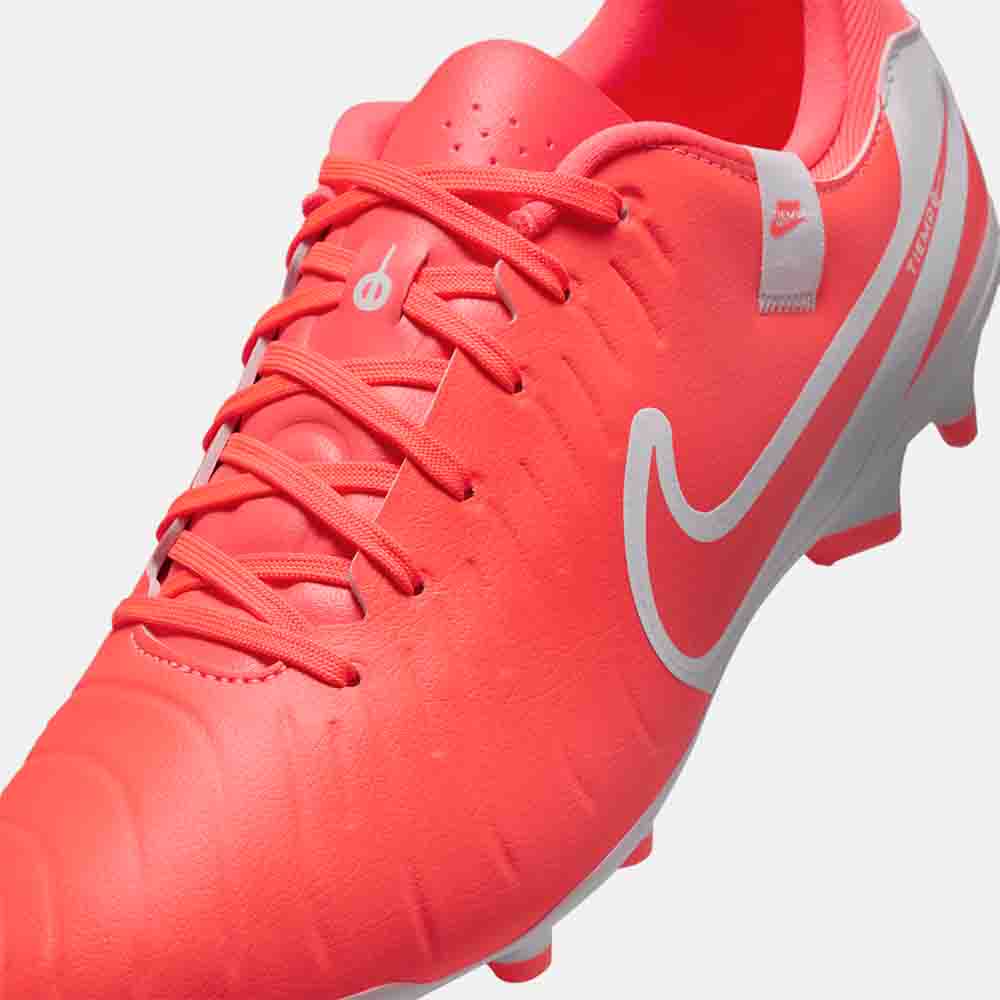 Up close, front view of the Nike Tiempo Legend 10 Academy Soccer Cleats.