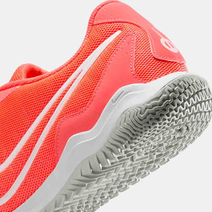 Up close, rear view of the Nike Tiempo Legend 10 Academy Indoor Soccer Shoes.