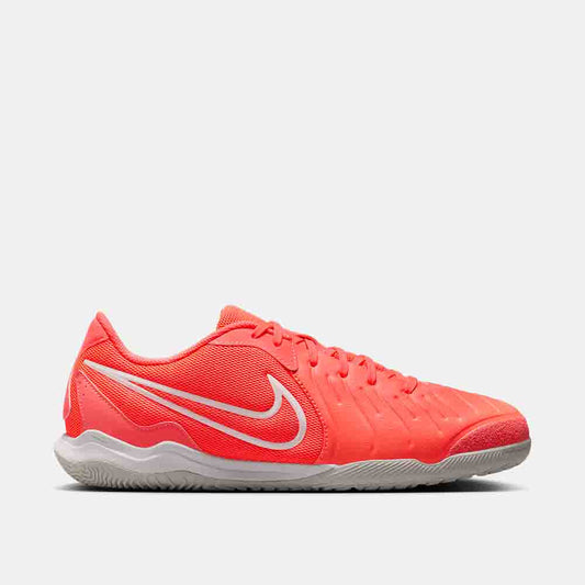 Side view of the Nike Tiempo Legend 10 Academy Indoor Soccer Shoes.