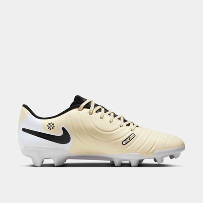 Side medial view of Nike Tiempo Legend 10 Club Soccer Cleats.
